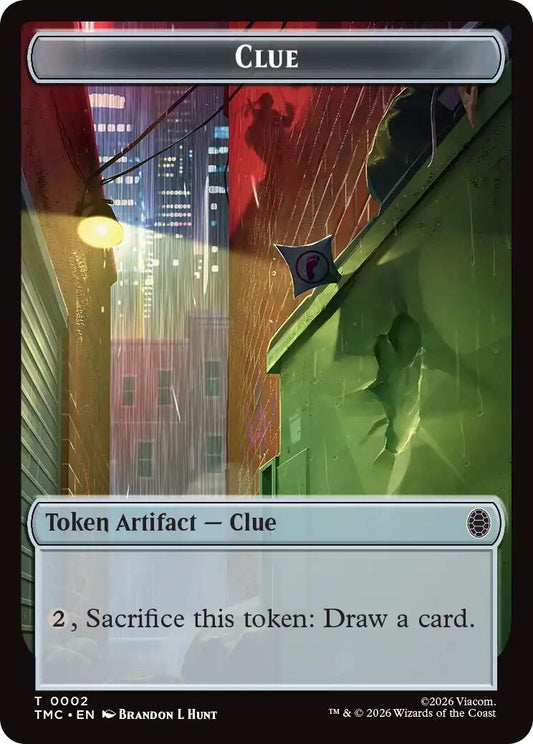 Image for Clue // Rat Double-Sided Token (2 // 6) (Teenage Mutant Ninja Turtles) - Magic: The Gathering