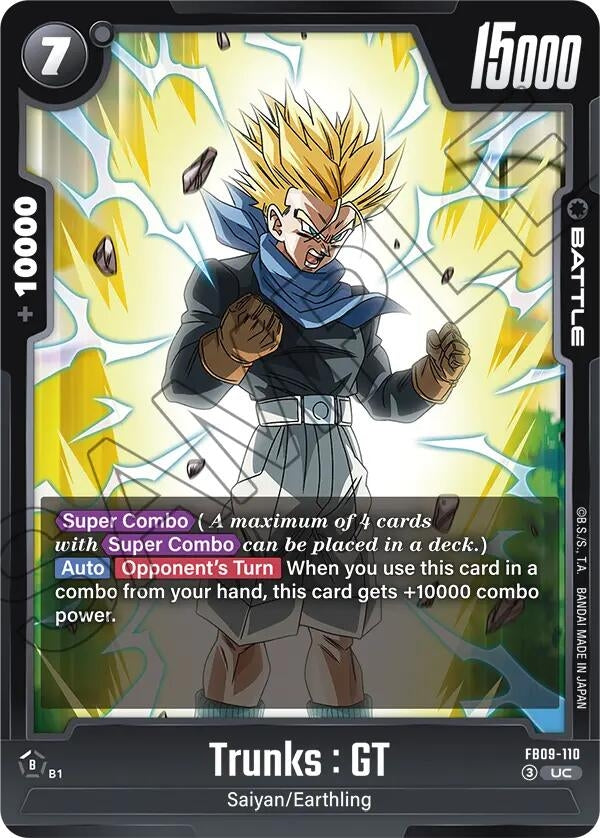 Image for Trunks : GT - FB09-110 (FB09-110) (Dual Evolution) - Dragon Ball Super: Fusion World