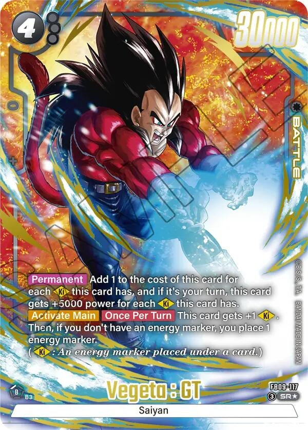 Image for Vegeta : GT - FB09-117 (Alternate Art) (FB09-117) (Dual Evolution) - Dragon Ball Super: Fusion World