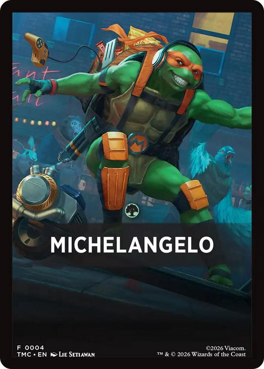 Image for Michelangelo Theme Card (4) (Teenage Mutant Ninja Turtles) - Magic: The Gathering
