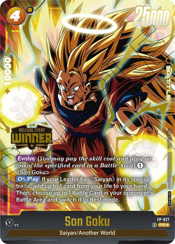 Image for Son Goku - FP-077 (Release Event Winner) (FP-077) (Fusion World Promotion Cards and Packs) (DBSFW_PR) - Dragon Ball Super: Fusion World