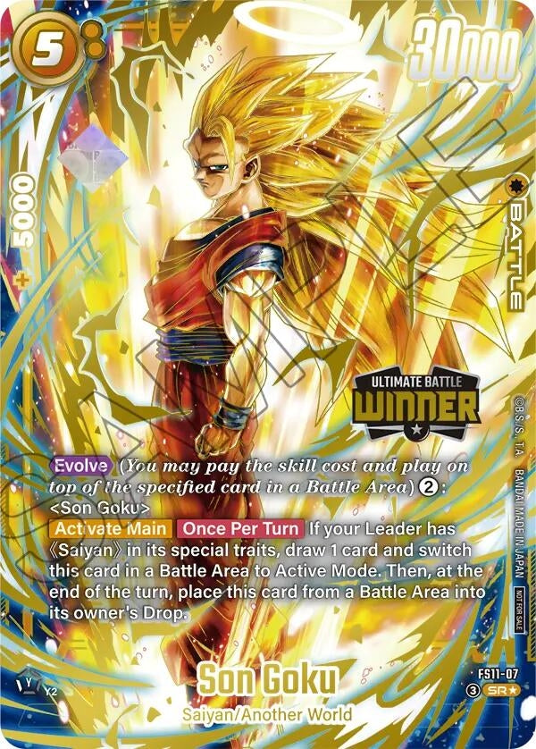 Image for Son Goku - FS11-07 (Ultimate Battle 2026 Vol.2 Winner) (FS11-07) (Tournament and Championship Promos) (DBSFW_TPR) - Dragon Ball Super: Fusion World
