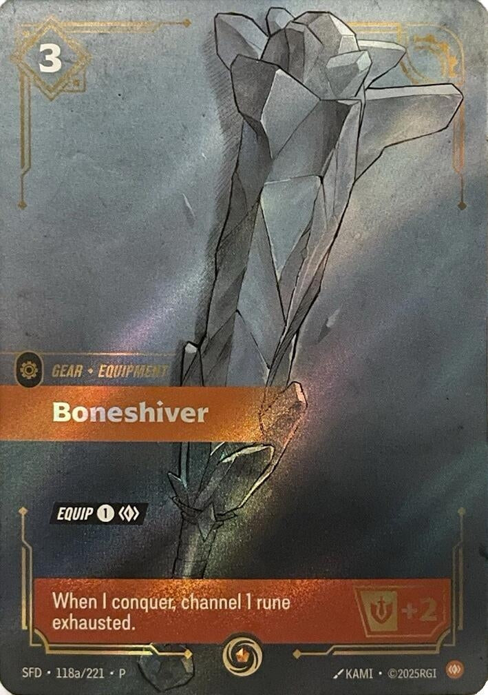Image for Boneshiver (118a/221) (Riftbound Organized Play Promotional Cards) (OPP) - Riftbound: League of Legends Trading Card Game