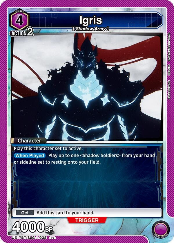 Image for Igris (UE17BT/SLG-1-028) (UE17BT: SOLO LEVELING) - Union Arena