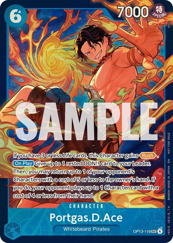 Image for Portgas.D.Ace (119) (Store Treasure Cup 2026) (OP13-119) (One Piece Promotion Cards) - One Piece Card Game