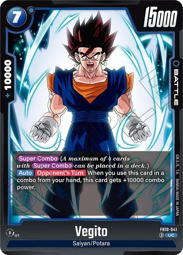 Image for Vegito - FB10-041 (FB10-041) (Cross Force) (FB10) - Dragon Ball Super: Fusion World