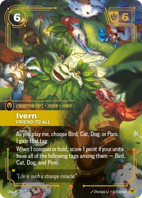 Image for Ivern - Friend to All (177/219) (Unleashed) - Riftbound: League of Legends Trading Card Game