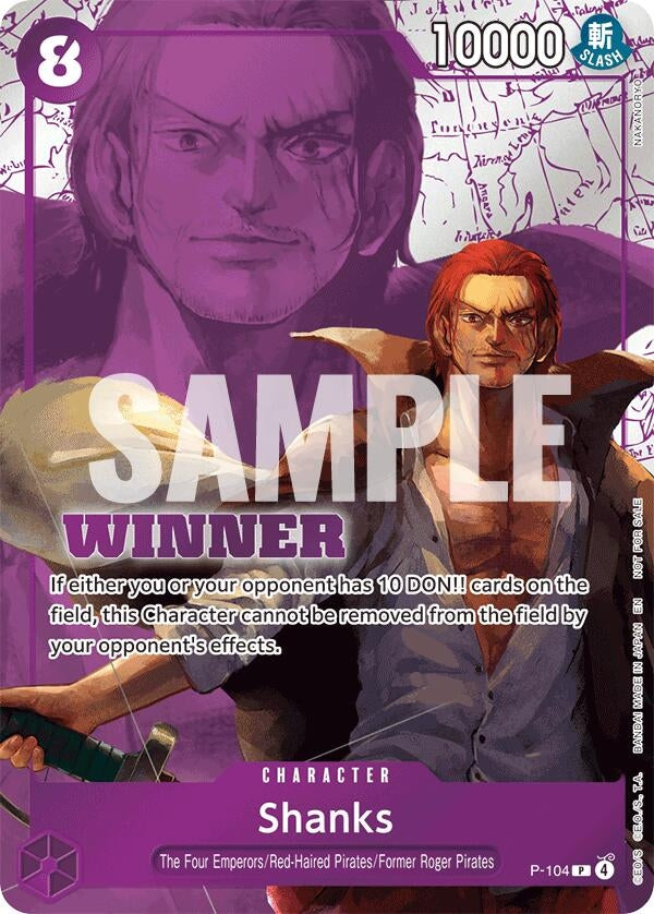 Image for Shanks (Winner Pack 2026 Vol. 2) (P-104) (One Piece Promotion Cards) (OP-PR) - One Piece Card Game