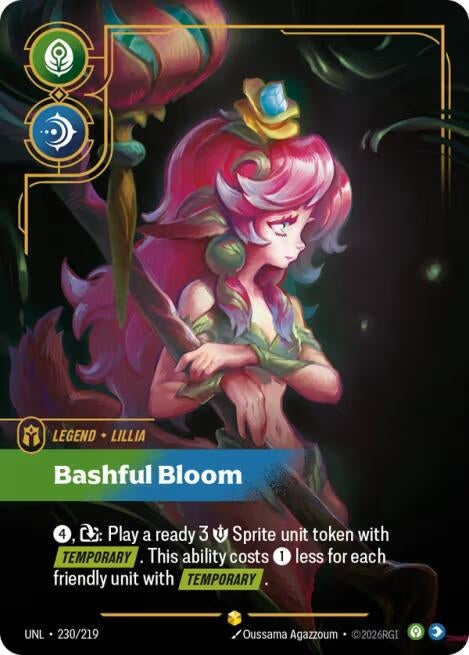 Image for Lillia - Bashful Bloom (Overnumbered) (230/219) (Unleashed) - Riftbound: League of Legends Trading Card Game
