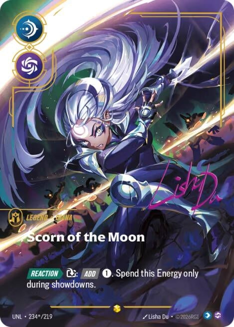 Image for Diana - Scorn of the Moon (Signature) (234*/219) (Unleashed) - Riftbound: League of Legends Trading Card Game