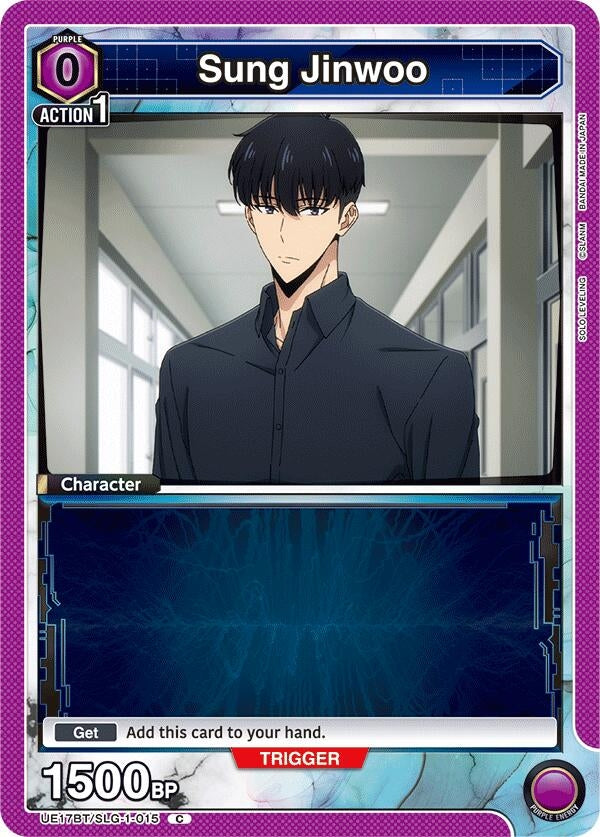 Image for Sung Jinwoo (015) (Box Topper Foil) (UE17BT/SLG-1-015) (UE17BT: SOLO LEVELING) - Union Arena