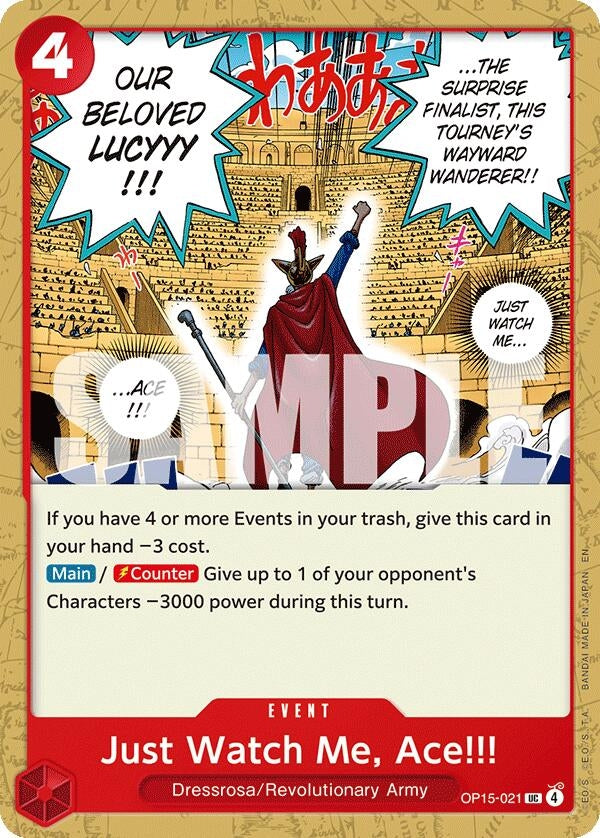 Image for Just Watch Me, Ace!!! (OP15-021) (Adventure on Kami's Island) - One Piece Card Game