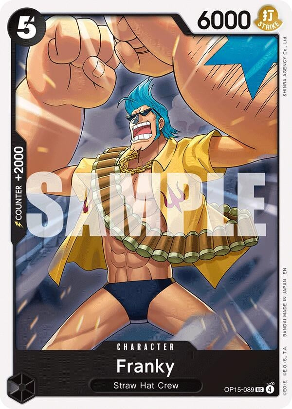 Image for Franky (OP15-089) (Adventure on Kami's Island) - One Piece Card Game