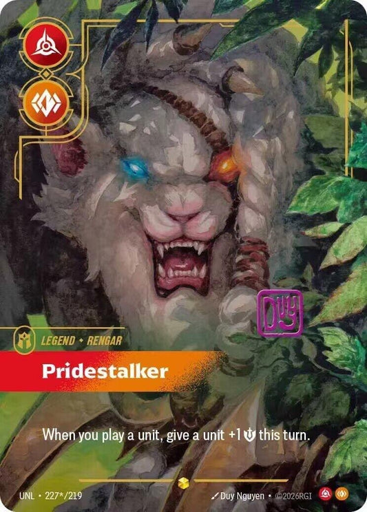 Image for Rengar - Pridestalker (Signature) (227*/219) (Unleashed) - Riftbound: League of Legends Trading Card Game