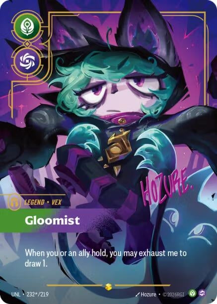 Image for Vex - Gloomist (Signature) (232*/219) (Unleashed) - Riftbound: League of Legends Trading Card Game