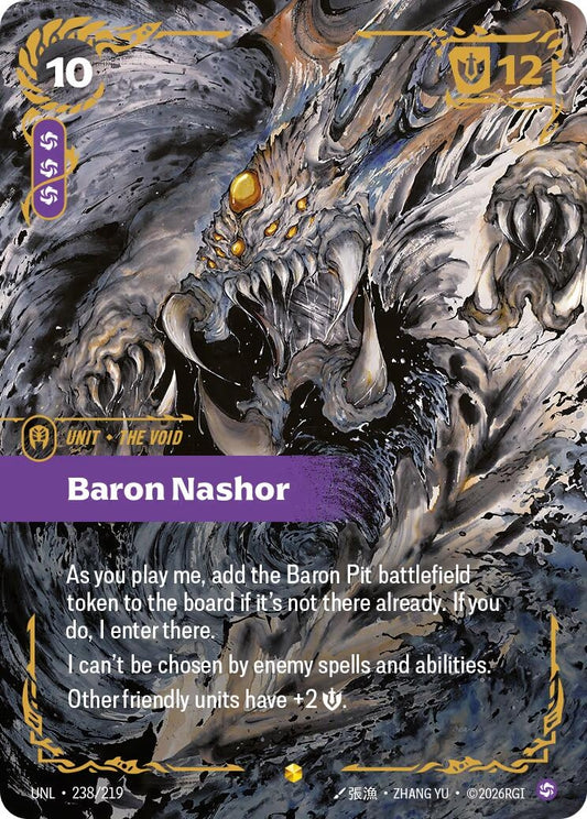 Image for Baron Nashor (Ultimate) (238/219) (Unleashed) - Riftbound: League of Legends Trading Card Game