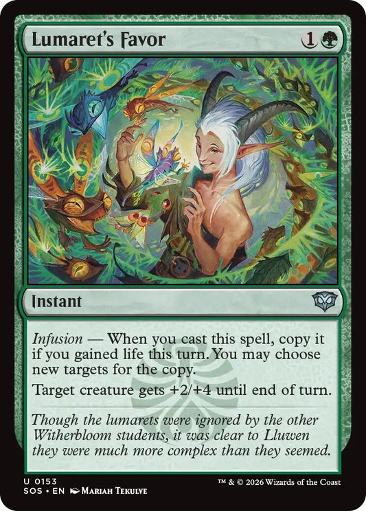 Image for Lumaret's Favor (153) (Secrets of Strixhaven) - Magic: The Gathering