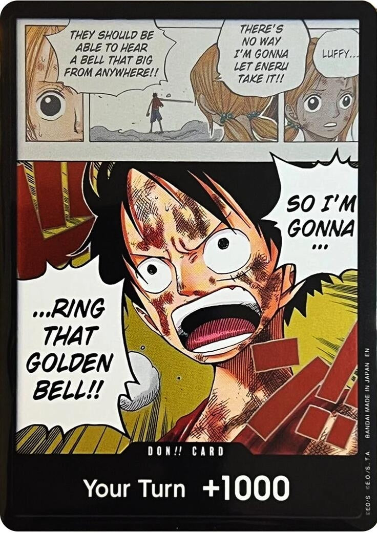 Image for DON!! Card (Luffy) (Adventure on Kami's Island) (OP15-EB04) - One Piece Card Game