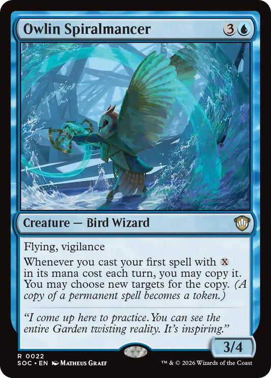Image for Owlin Spiralmancer (22) (Secrets of Strixhaven) - Magic: The Gathering