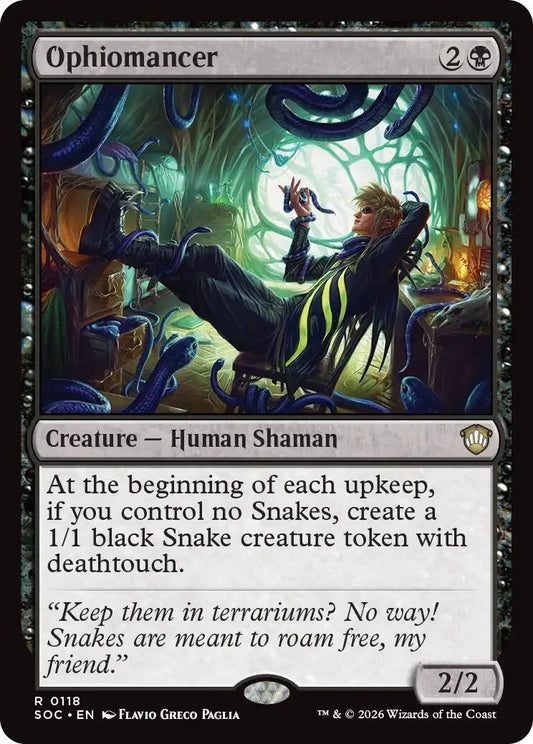 Image for Ophiomancer (118) (Secrets of Strixhaven) - Magic: The Gathering