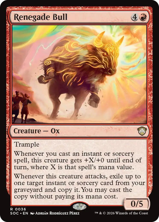 Image for Renegade Bull (36) (Secrets of Strixhaven) - Magic: The Gathering