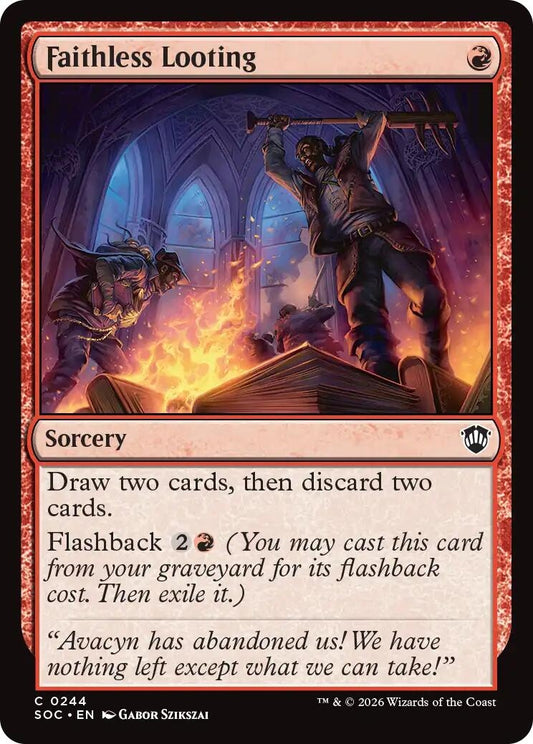 Image for Faithless Looting (244) (Secrets of Strixhaven) - Magic: The Gathering