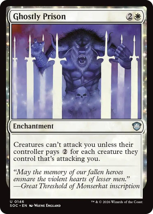 Image for Ghostly Prison (146) (Secrets of Strixhaven) - Magic: The Gathering