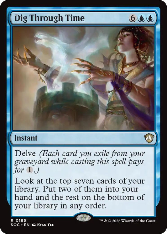 Image for Dig Through Time (195) (Secrets of Strixhaven) - Magic: The Gathering