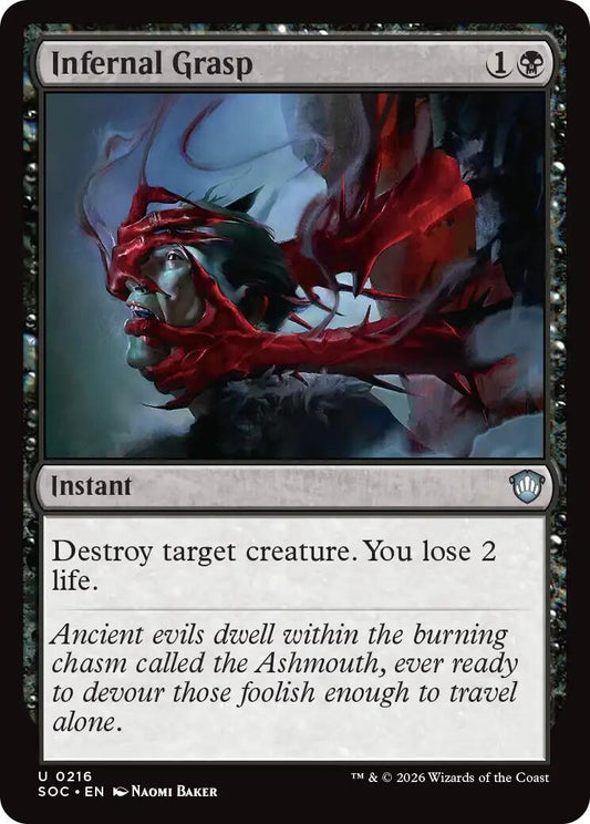 Image for Infernal Grasp (216) (Secrets of Strixhaven) - Magic: The Gathering