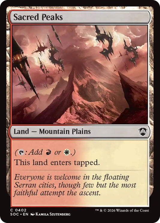 Image for Sacred Peaks (402) (Secrets of Strixhaven) - Magic: The Gathering