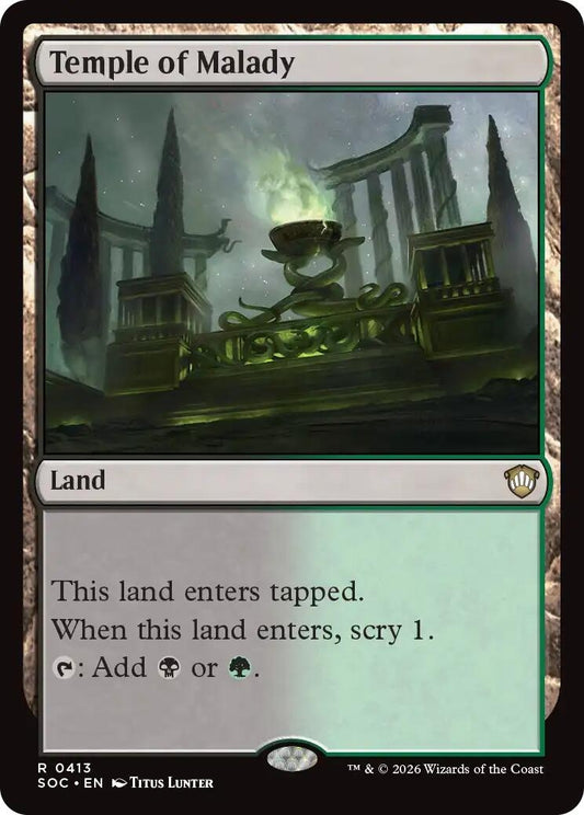 Image for Temple of Malady (413) (Secrets of Strixhaven) - Magic: The Gathering