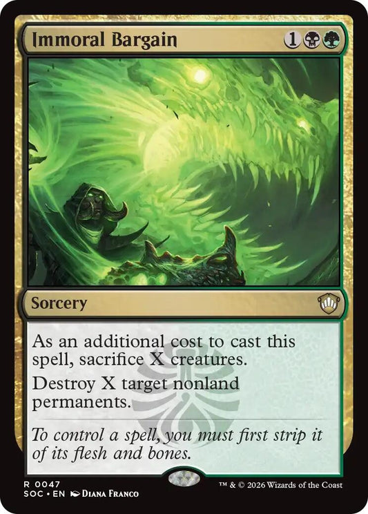 Image for Immoral Bargain (47) (Secrets of Strixhaven) - Magic: The Gathering