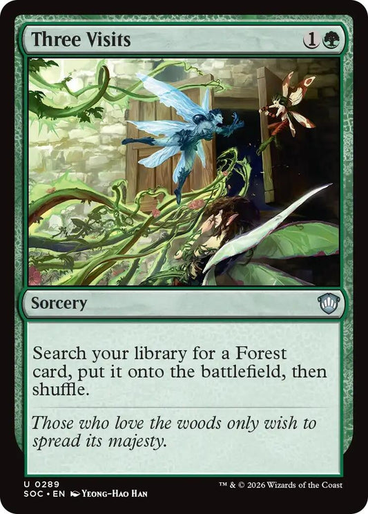 Image for Three Visits (289) (Secrets of Strixhaven) - Magic: The Gathering