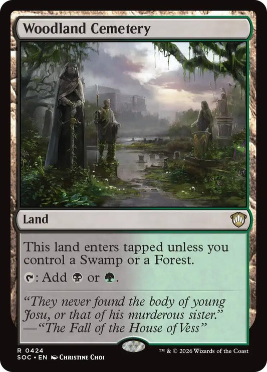Image for Woodland Cemetery (424) (Secrets of Strixhaven) - Magic: The Gathering