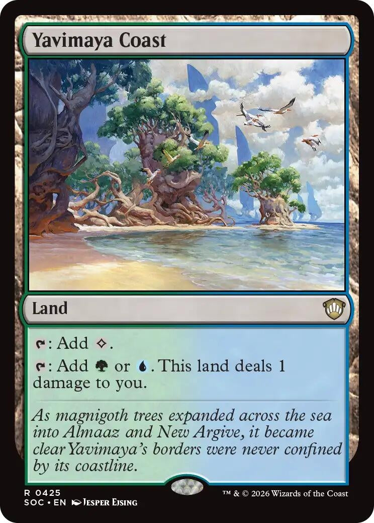 Image for Yavimaya Coast (425) (Secrets of Strixhaven) - Magic: The Gathering