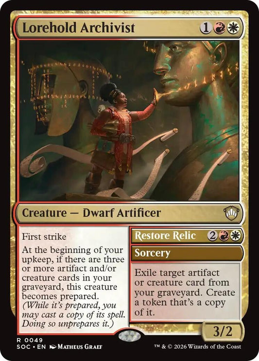 Image for Lorehold Archivist (49) (Secrets of Strixhaven) - Magic: The Gathering