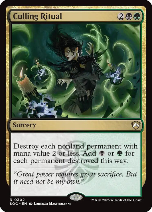 Image for Culling Ritual (302) (Secrets of Strixhaven) - Magic: The Gathering