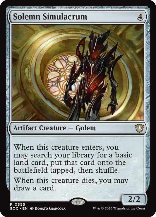 Image for Solemn Simulacrum (355) (Secrets of Strixhaven) - Magic: The Gathering