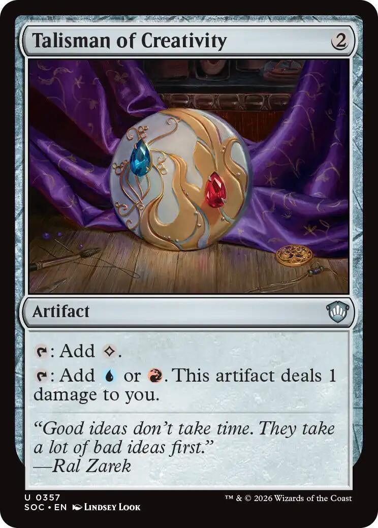 Image for Talisman of Creativity (357) (Commander: Secrets of Strixhaven) - Magic: The Gathering