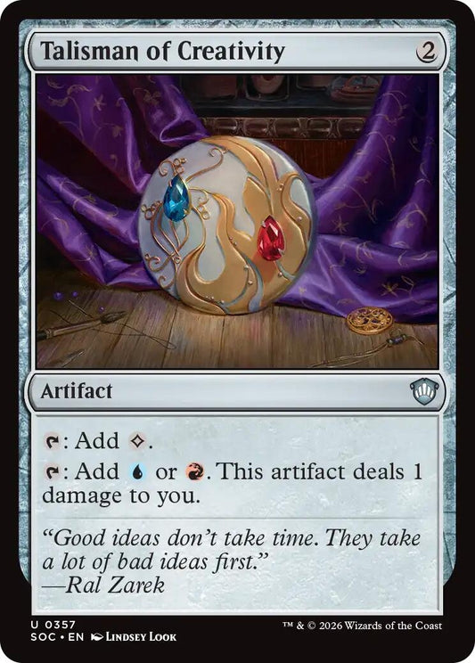 Image for Talisman of Creativity (357) (Commander: Secrets of Strixhaven) - Magic: The Gathering