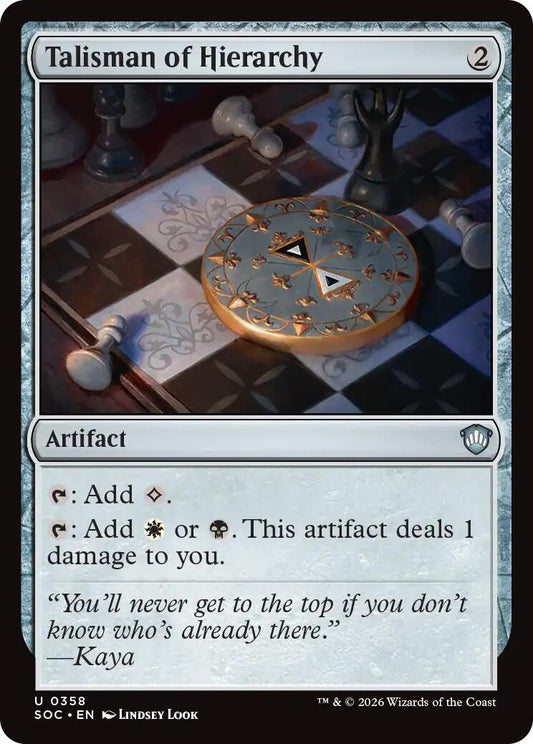 Image for Talisman of Hierarchy (358) (Commander: Secrets of Strixhaven) - Magic: The Gathering