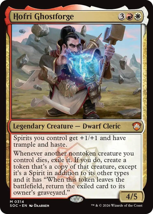 Image for Hofri Ghostforge (314) (Commander: Secrets of Strixhaven) - Magic: The Gathering