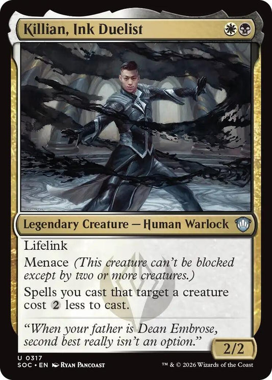 Image for Killian, Ink Duelist (317) (Commander: Secrets of Strixhaven) - Magic: The Gathering