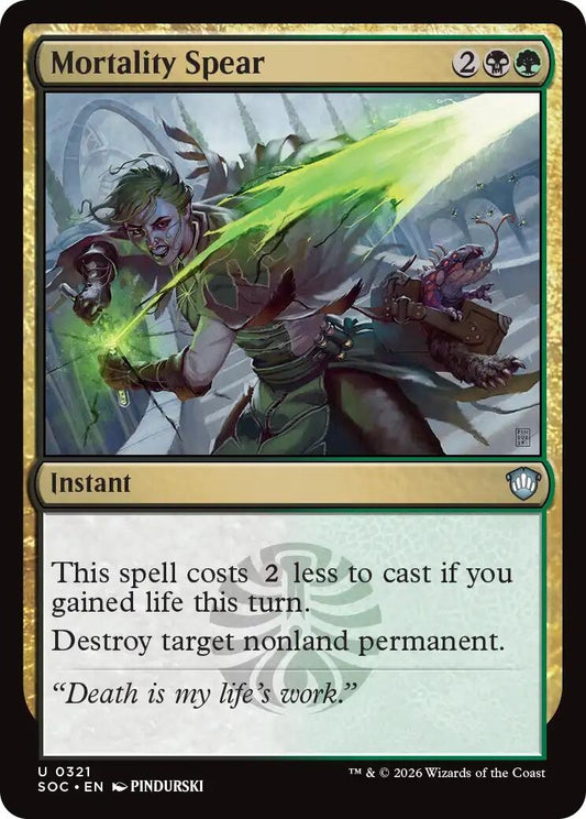 Image for Mortality Spear (321) (Commander: Secrets of Strixhaven) - Magic: The Gathering