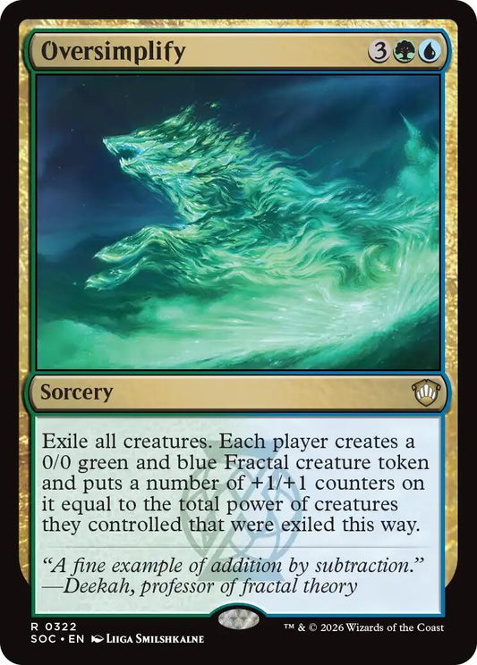 Image for Oversimplify (322) (Commander: Secrets of Strixhaven) - Magic: The Gathering