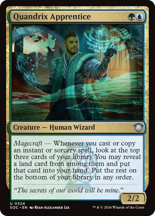 Image for Quandrix Apprentice (324) (Commander: Secrets of Strixhaven) - Magic: The Gathering