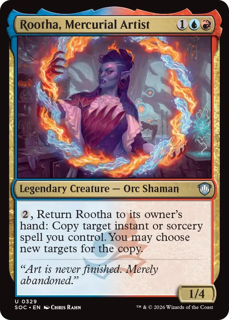 Image for Rootha, Mercurial Artist (329) (Commander: Secrets of Strixhaven) - Magic: The Gathering