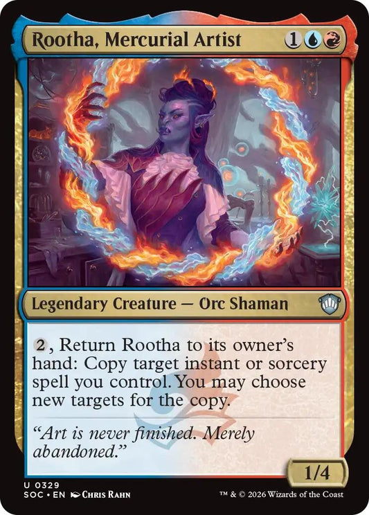 Image for Rootha, Mercurial Artist (329) (Commander: Secrets of Strixhaven) - Magic: The Gathering