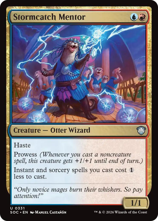 Image for Stormcatch Mentor (331) (Commander: Secrets of Strixhaven) - Magic: The Gathering