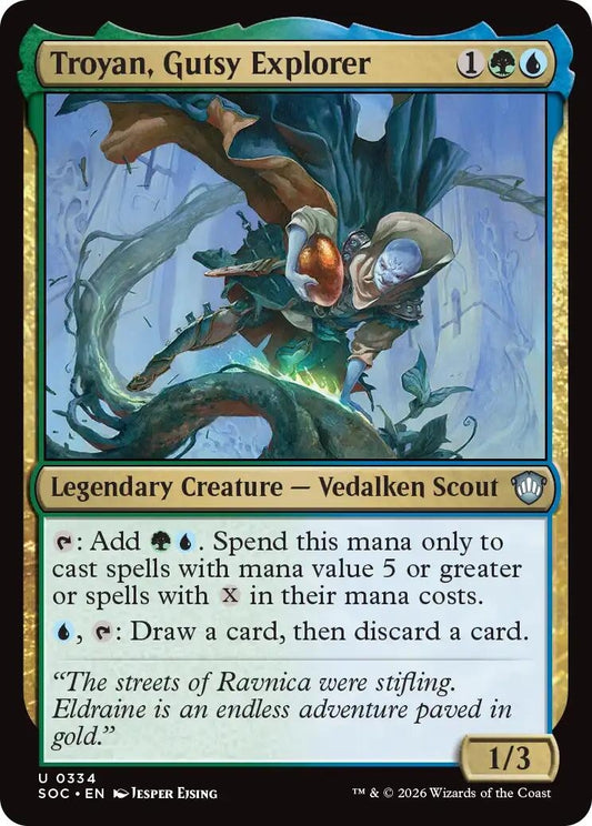 Image for Troyan, Gutsy Explorer (334) (Commander: Secrets of Strixhaven) - Magic: The Gathering